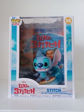 Disney Stitch From Lilo And Stitch 08 VHS Cover Vinyl Figure Funko Pop